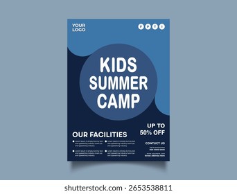 Design Template for Summer Camp Event Poster