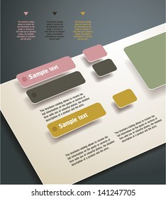 Design template for text