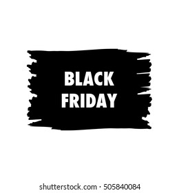 Design template with text Black Friday. Black Friday banner, advertisement. Black Friday vector Illustration for your business design on grunge background.