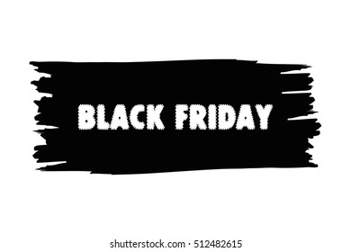 Design template with text Black Friday. Black Friday grunge banner. Black Friday vector Illustration for your business design.