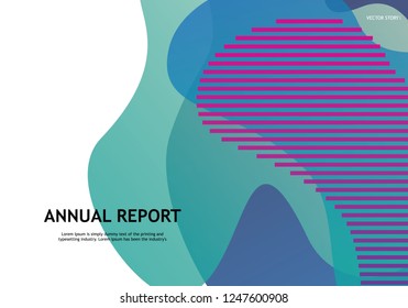 Design Template. Trendy Gradient Shapes Background. Colorful Abstract Vector Illustration. Bubble shapes composition with light. Eps10 vector.