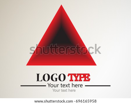 design template triangle logo stock vector royalty free 696165958