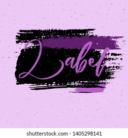 Design template. Vector grunge brush stroke. Abstract raw texture. Vector design elements. Vector paint splash. Art background. Grunge design.
