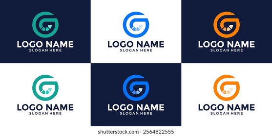 Design Template Vector Logo illustration Letter G. Modern style
