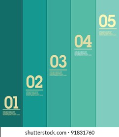 Design template - vertical blue lines / graphic or website layout vector