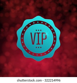Design Template VIP event or party. Red lights background. Vector.