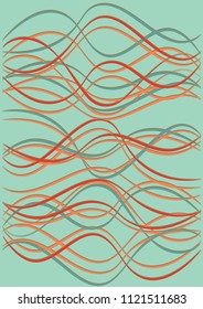 Design Template with Waves Curve Lines. Wavy Background.  Smooth Striped Vector Illustration. Modern pattern for advertising and marketing banner, flier or poster. Youth style waves curve stripes.