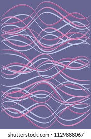 Design Template with Waves Curve Lines. Wavy Background.  Modern Striped Vector Illustration. Modern pattern for advertising and marketing banner, presentation. Youth style waves curve stripes.