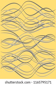Design Template with Waves Curve Lines. Wavy Background.  Simple Striped Vector Illustration. Modern pattern for advertising and marketing poster, presentation. Youth style waves curve stripes.