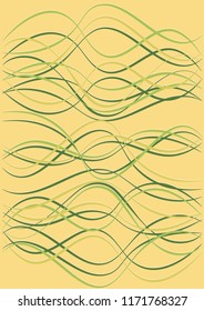 Design Template with Waves Curve Lines. Wavy Background.  Stylish Striped Vector Illustration. Modern pattern for advertising and marketing banner, presentation. Youth style waves curve stripes.