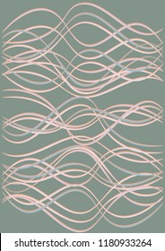 Design Template with Waves Curve Lines. Wavy Background.  Flowing Striped Vector Illustration. Modern pattern for advertising and marketing banner, presentation. Youth style waves curve stripes.