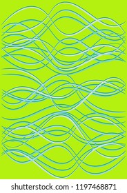 Design Template with Waves Curve Lines. Wavy Background.  Colorful Striped Vector Illustration. Modern pattern for advertising and marketing poster, presentation. Youth style waves curve stripes.