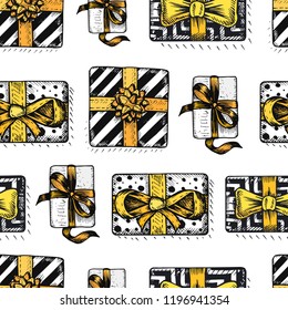 Design template with xmas hand-drawn graphic illustrations. New Year and Christmas holidays pattern.