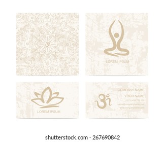 Design template for yoga studio business card