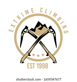 Design Template_hill extreme climbing logo for your adventure team