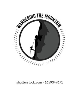 Design Template_Wandering The Mountain logo for your adventure team