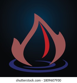 Design  template..Abstract background for design logo ,education vector illustration.