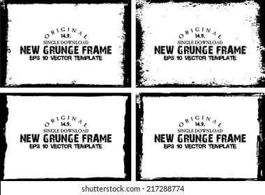 Design template.Abstract grunge frame set texture. Stock vector