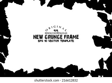 Design template.Abstract grunge frame texture. Stock vector template