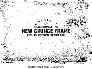 Design template.Abstract grunge frame texture. Stock vector template