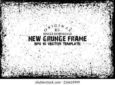 Design template.Abstract grunge frame texture. Stock vector template