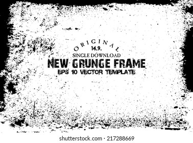 Design template.Abstract grunge frame texture. Stock vector