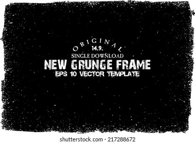 Design template.Abstract grunge frame texture. Stock vector