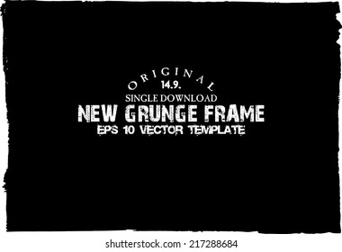 Design template.Abstract grunge frame texture. Stock vector