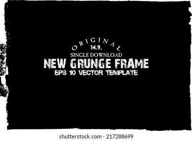 Design template.Abstract grunge frame texture. Stock vector