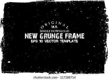 Design template.Abstract grunge frame texture. Stock vector