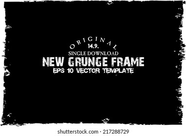 Design template.Abstract grunge frame texture. Stock vector