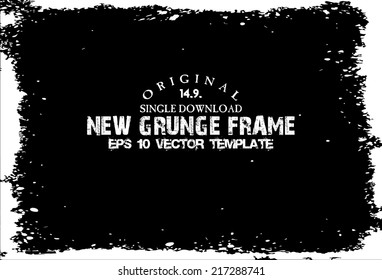 Design template.Abstract grunge frame texture. Stock vector