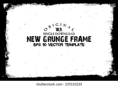 Design template.Abstract grunge frame texture. Stock vector