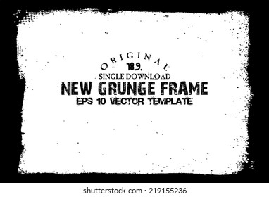 Design template.Abstract grunge frame texture. Stock vector