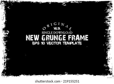 Design template.Abstract grunge frame texture. Stock vector