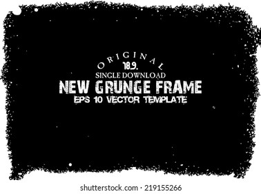 Design template.Abstract grunge frame texture. Stock vector