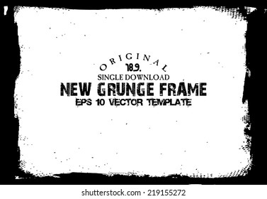 Design template.Abstract grunge frame texture. Stock vector