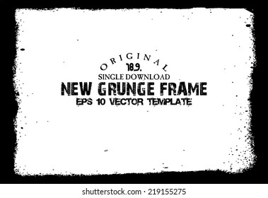 Design template.Abstract grunge frame texture. Stock vector
