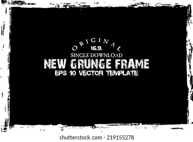 Design template.Abstract grunge frame texture. Stock vector