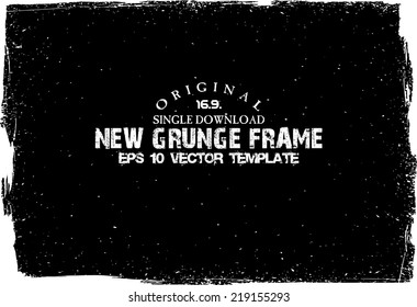 Design template.Abstract grunge frame texture. Stock vector