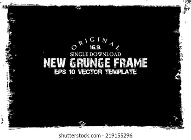 Design template.Abstract grunge frame texture. Stock vector