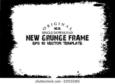 Design template.Abstract grunge frame texture. Stock vector
