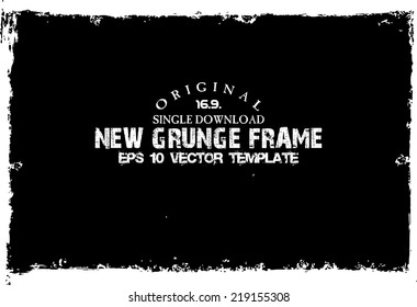 Design template.Abstract grunge frame texture. Stock vector
