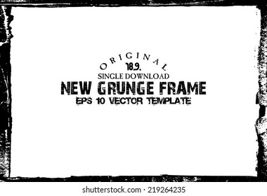 Design template.Abstract grunge frame texture. Stock vector