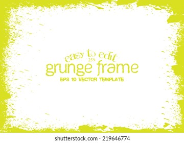 Design template.Abstract grunge frame texture. Stock vector Easy to edit