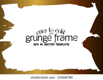 Design template.Abstract grunge frame texture. Stock vector Easy to edit