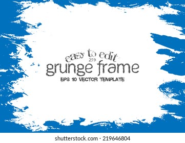 Design template.Abstract grunge frame texture. Stock vector Easy to edit