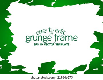 Design template.Abstract grunge frame texture. Stock vector Easy to edit