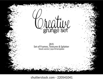Design template.Abstract grunge frame texture. Stock vector