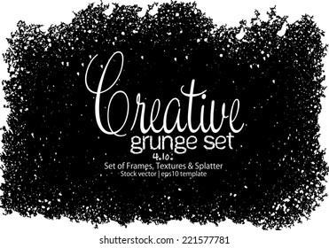 Design template.Abstract grunge frame texture. Stock vector - easy to edit
